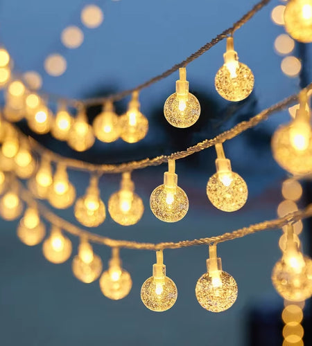 6-Meter Outdoor Camping LED Color Light String Camping Light Star Light Christmas Color Light Decorative Light Battery USB