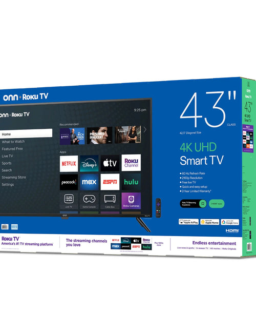 Load image into Gallery viewer, 43” Class 4K UHD Roku Smart Television, 100012584
