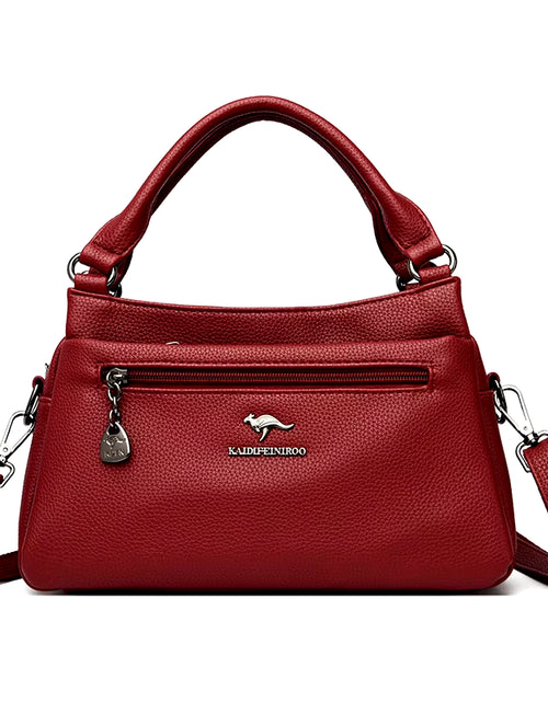 Load image into Gallery viewer, Luxury 100% Top Layer Cowhide Handbag Solid Color Designer Brand Women'S Crossbody Bags Exquisite Hardware LOGO Shoulder Bags
