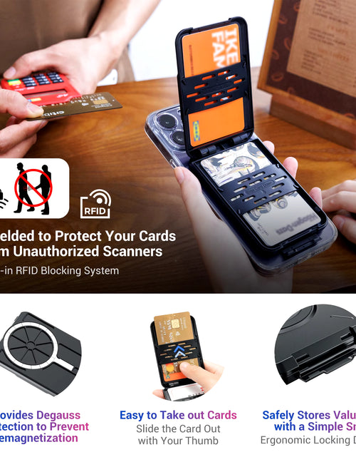 Load image into Gallery viewer, Magnetic Wallet &amp;Card Holder with RFID Blocking Function for Iphone 17 16 15 14 Pro/ Pro Max/13 Pro Max/13 12 Pro Magsafe Wallet
