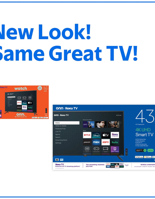 Load image into Gallery viewer, 43” Class 4K UHD Roku Smart Television, 100012584
