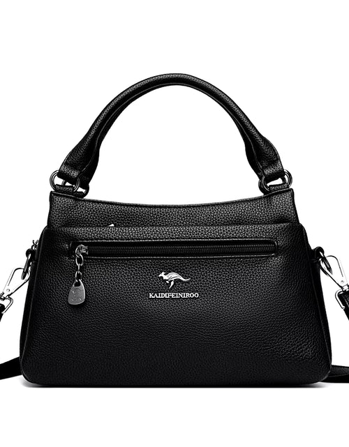 Load image into Gallery viewer, Luxury 100% Top Layer Cowhide Handbag Solid Color Designer Brand Women'S Crossbody Bags Exquisite Hardware LOGO Shoulder Bags
