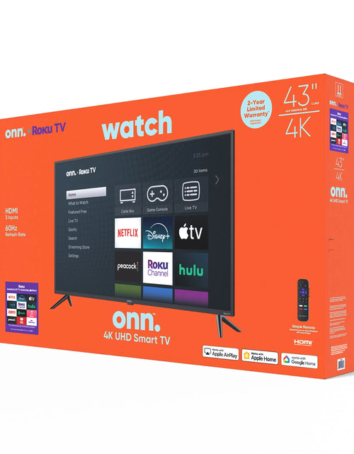 Load image into Gallery viewer, 43” Class 4K UHD Roku Smart Television, 100012584
