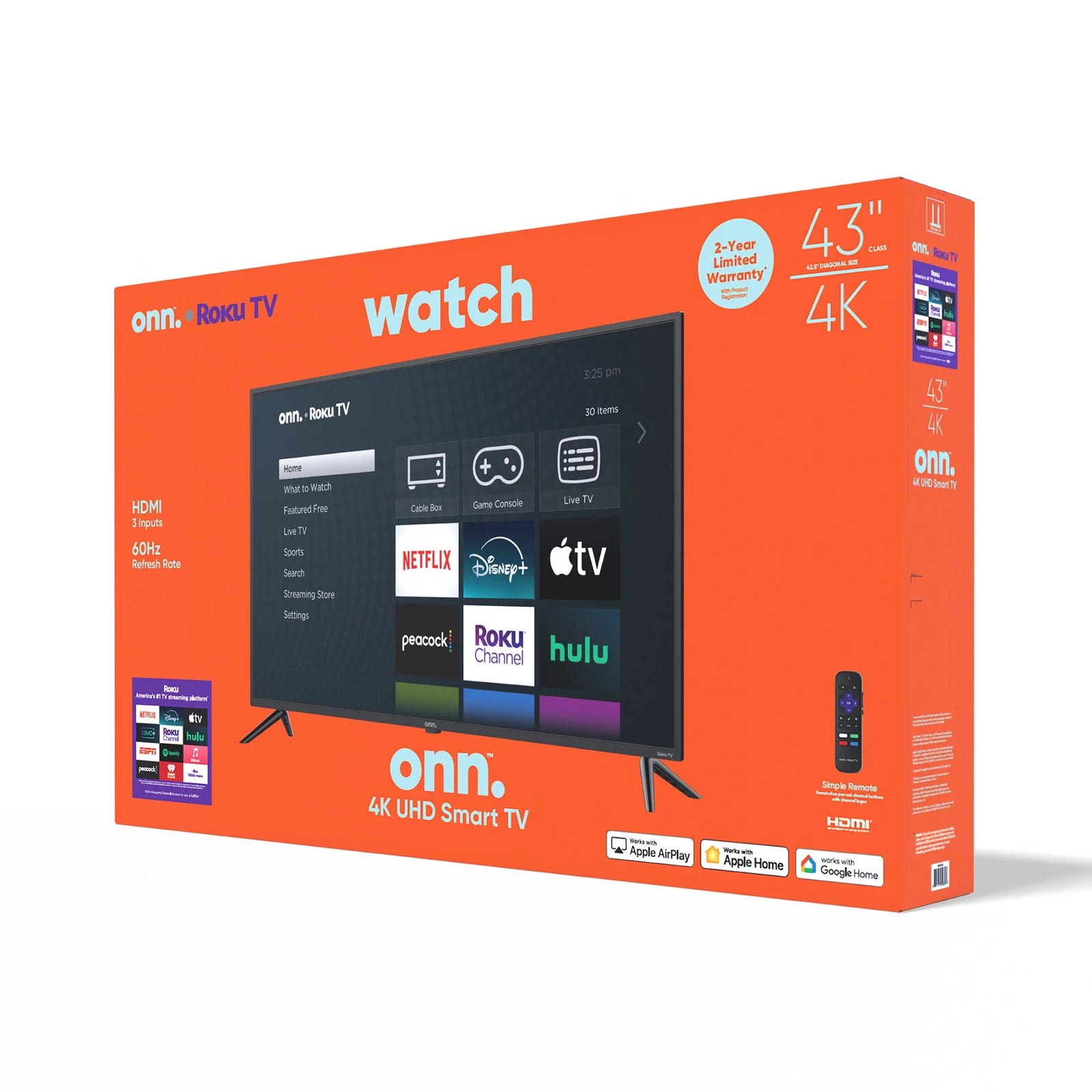 43” Class 4K UHD Roku Smart Television, 100012584
